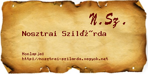 Nosztrai Szilárda névjegykártya